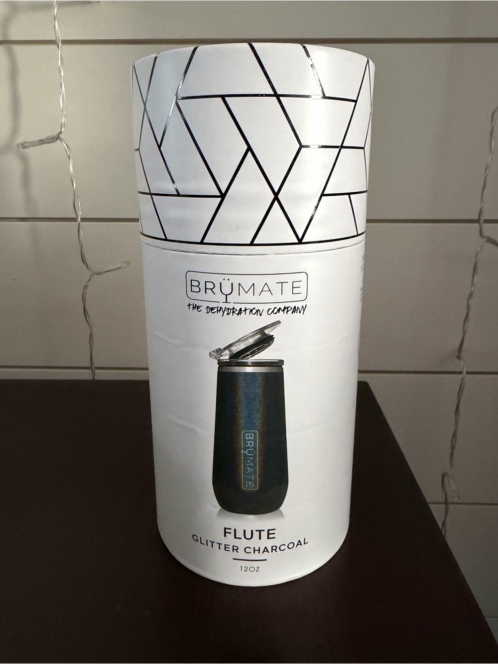 BrüMate Champagne Flute 12oz - Limited Glitter Charcoal